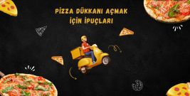 Black Modern 3D Illustration Home Delivery Pizza Promotion Banner